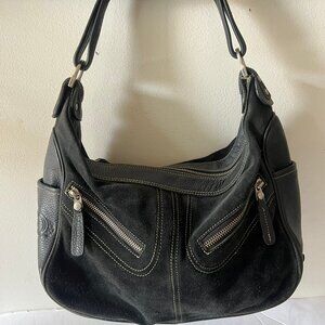 TOD'S MICKEY SUEDE LEATHER SHOULDER BAG